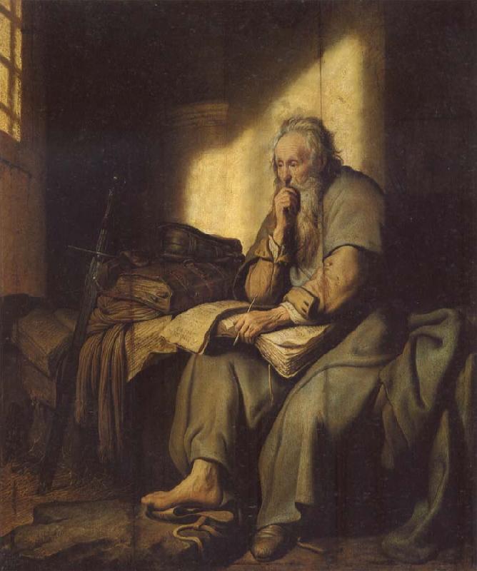 REMBRANDT Harmenszoon van Rijn The Apostle Paul in Prison oil painting picture